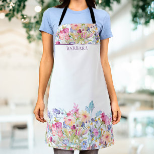 Delantal Floral Apron Personalizado personalizada mamá dela