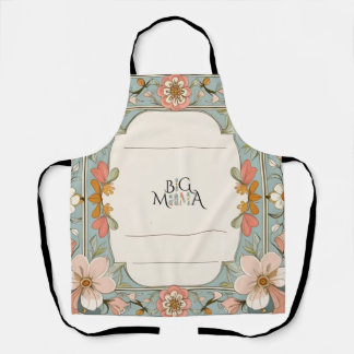 Delantal floral Big Moma I Am – Flor de menta y me