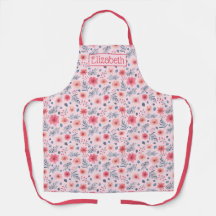 Floral color de agua rosa, Rubor y azul