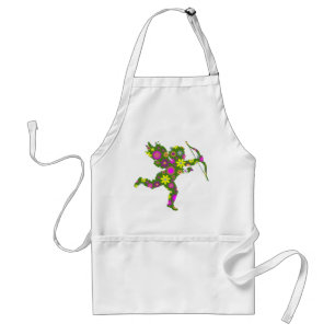 DELANTAL  FLORAL CUPID