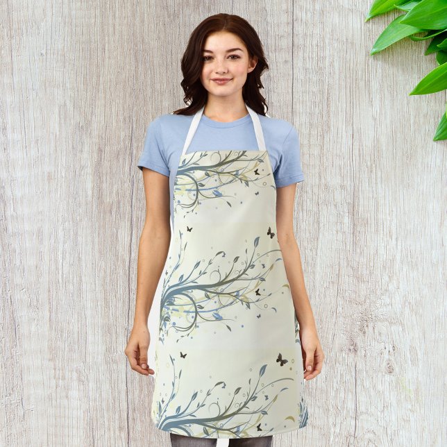 Delantal Floral de mariposa (Subido por el creador)
