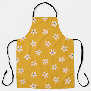 Delantal Floral de mostaza: mezclador de la ditsia vintage