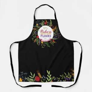 Delantal Floral de Panadero Lindo y Alegre