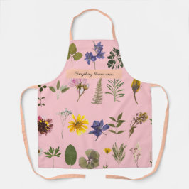 Delantal Floral de primavera pulsada personalizada