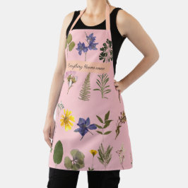 Delantal Floral de primavera pulsada personalizada