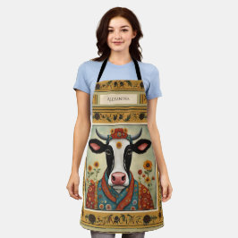 Delantal Floral de vaca