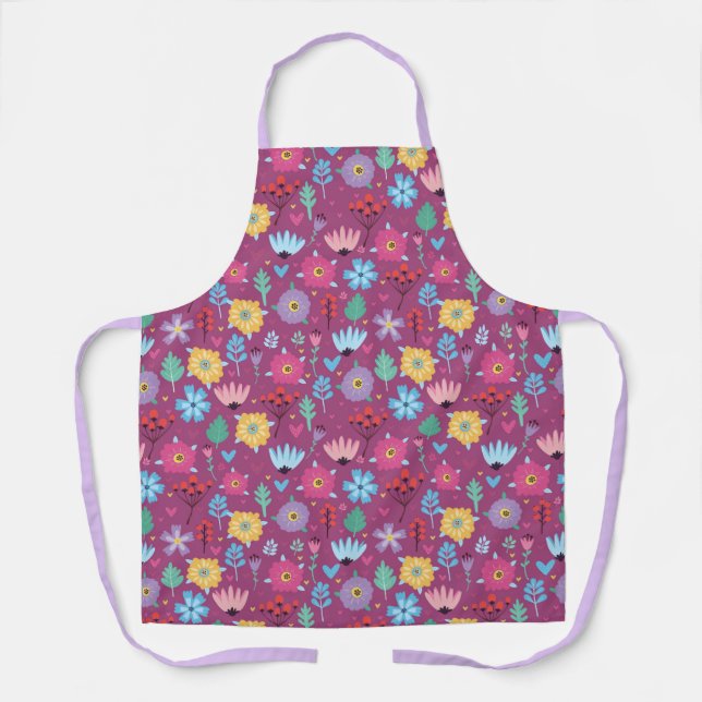 Delantal Floral decorativa (Anverso)