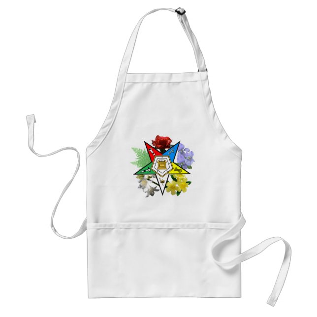 Delantal floral del emblema de OES (Frente)