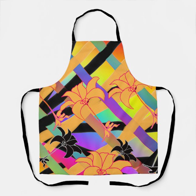 Delantal Floral entrelazada (Anverso)