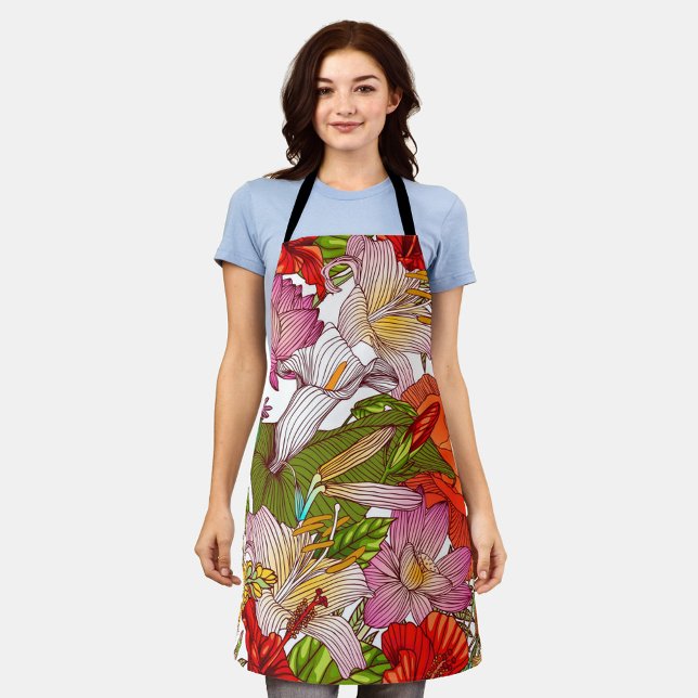 Delantal Floral estética (Subido por el creador)