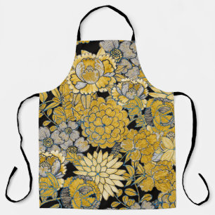 Delantal Floral Étnica: Textura Paisley Creativa.
