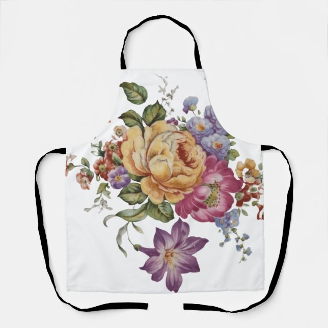 Delantal Floral Fantasy  (Anverso)