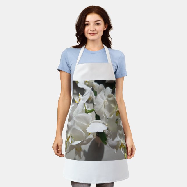 Delantal Floral Flor de Blossom Blanco (Gastado)