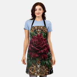 Delantal Floral Gótico Victoriano