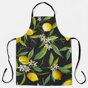 Delantal Floral Lemon Fruits Vintage