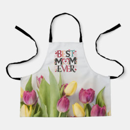 Delantal Floral mejor mamá de todos los tiempos