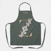 Floral monograma Z personalizada