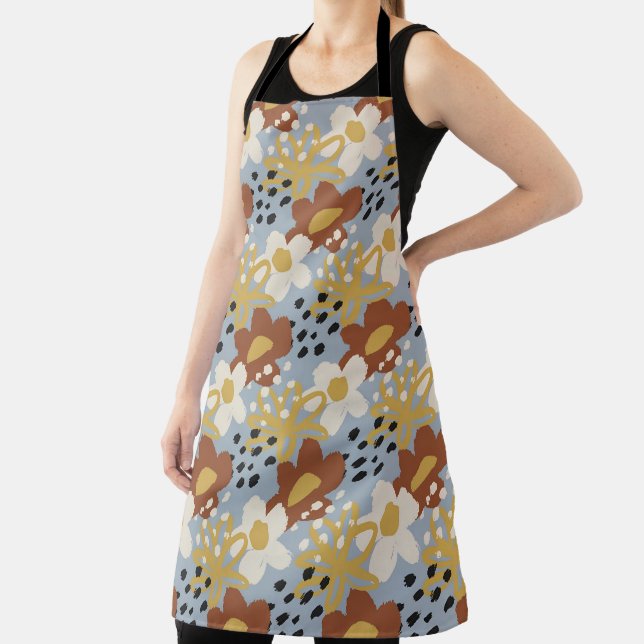 Delantal Floral orgánica plana (in situ)