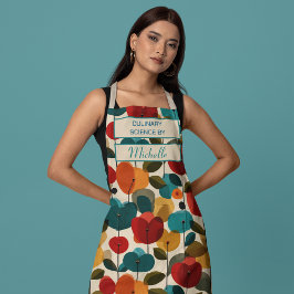 Delantal Floral Personalizado – Ciencia Culinaria 