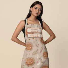 Delantal Floral Personalizado – Ciencia Culinaria 