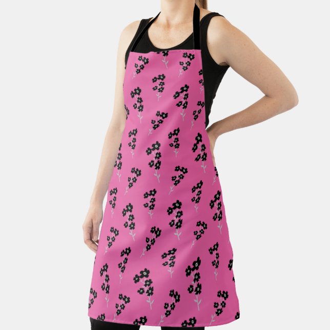 Delantal Floral Print Apron (in situ)