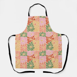Delantal Floral Retro Groovy 