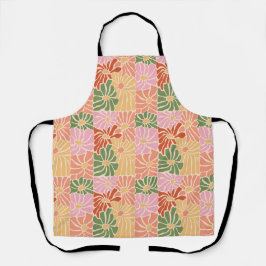 Delantal Floral Retro Groovy 