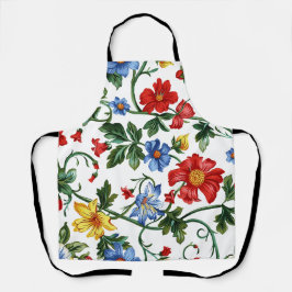 Delantal Floral Romántico