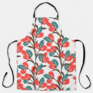 Delantal Floral seamless pattern. Cute floral background. P