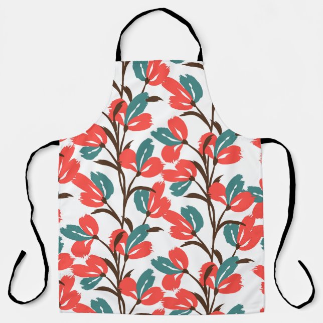 Delantal Floral seamless pattern. Cute floral background. P (Anverso)