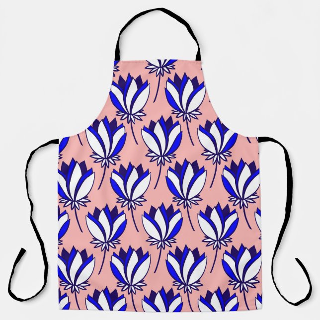 Delantal Floral simétrica: patrón de cosecha colorida (Anverso)