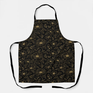Delantal Floral sin costuras de lujo elegante