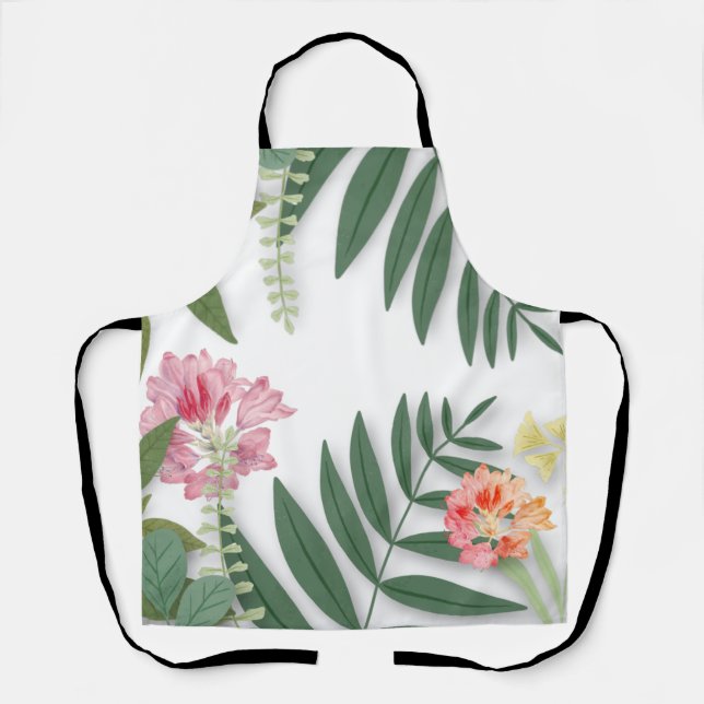Delantal Floral tropical (Anverso)