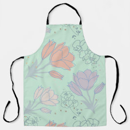 DELANTAL FLORALES