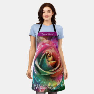 Delantal Florecimiento celeste: Rosa extranjero