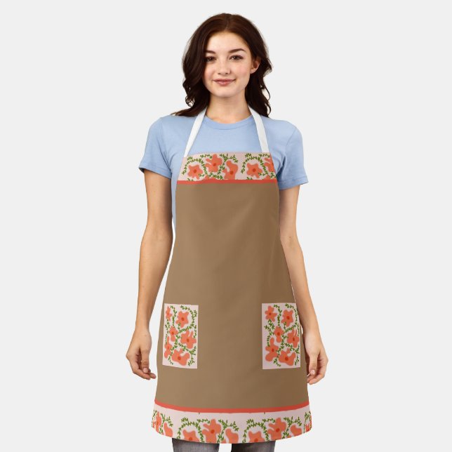 Delantal flores (Gastado)