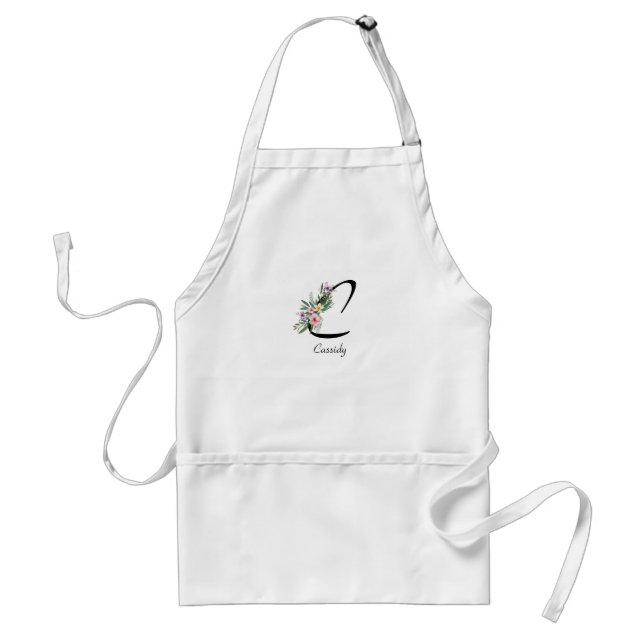Delantal Flores acuáticas de regalo de retiro elegantes (Frente)