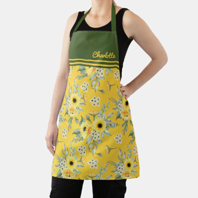 Delantal Flores amarillas Daisy Apron (in situ)