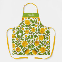 Flores amarillas y hojas verdes