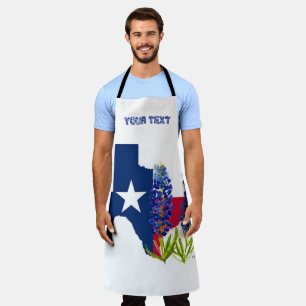 Delantal Flores azules de Bluebonnets Texas