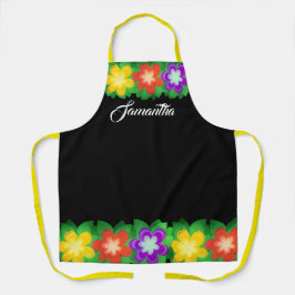 Delantal Flores botánicas tropicales