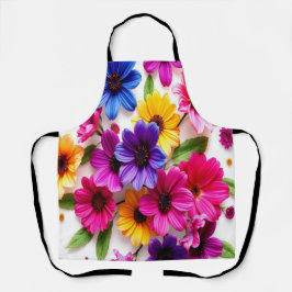 Delantal flores coloridas