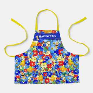 Delantal Flores coloridas de los niños
