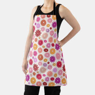 Delantal Flores Coloridas Gran Patrón