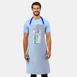 Delantal Flores cruzadas sacerdotales personalizadas