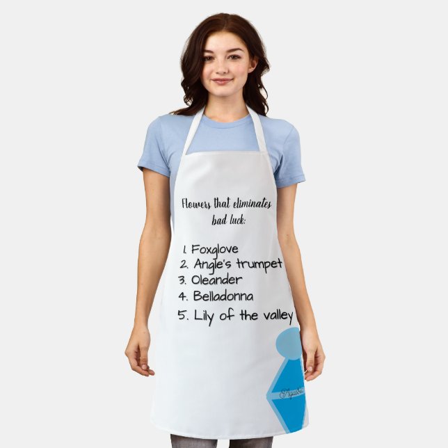 Delantal Flores de Aquatofana (Gastado)