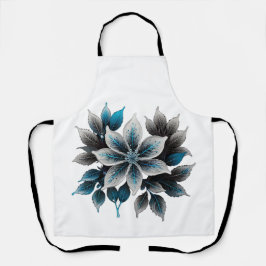 Delantal Flores de bonito y hojas