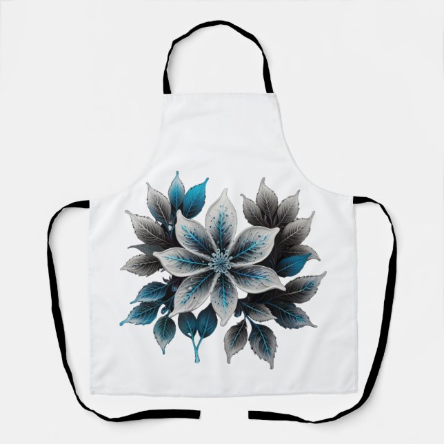 Delantal Flores de bonito y hojas (Anverso)