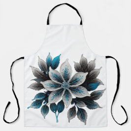 Delantal Flores de bonito y hojas