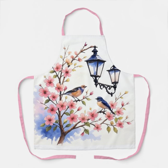 Delantal Flores de cerezo (Anverso)